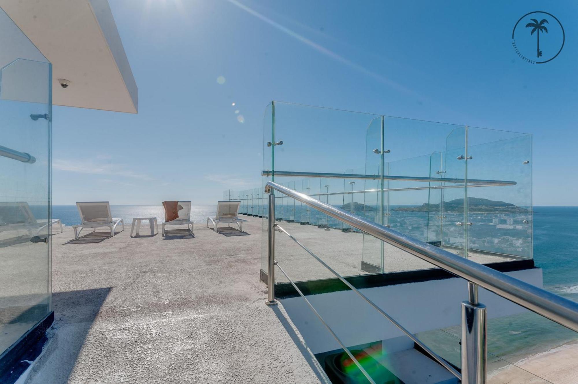 Condo Perico, Terraza con vista al mar de Mzt! Mazatlán Esterno foto