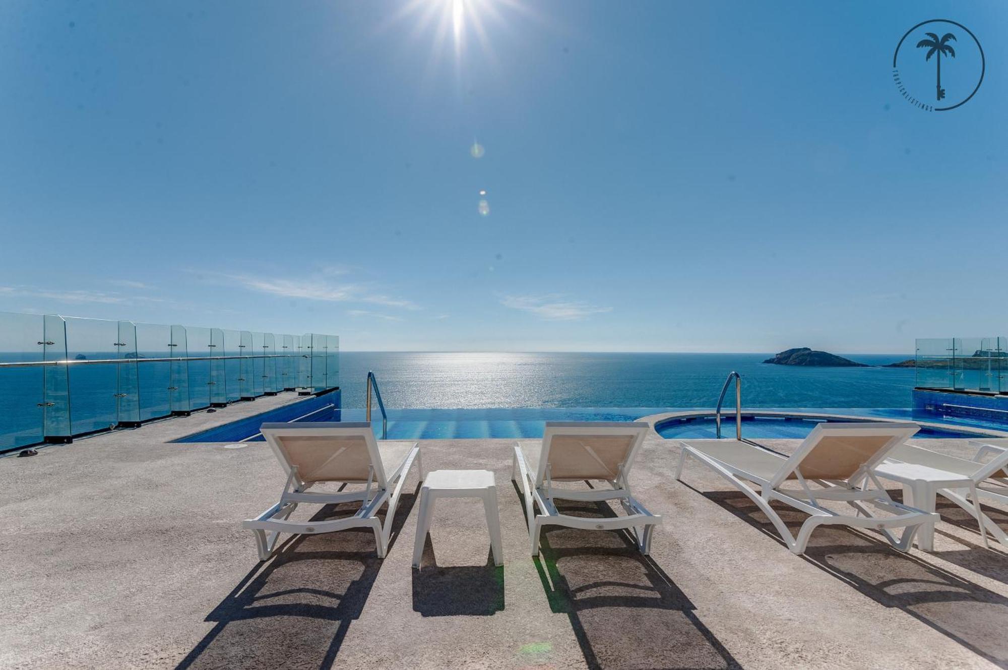 Condo Perico, Terraza con vista al mar de Mzt! Mazatlán Esterno foto