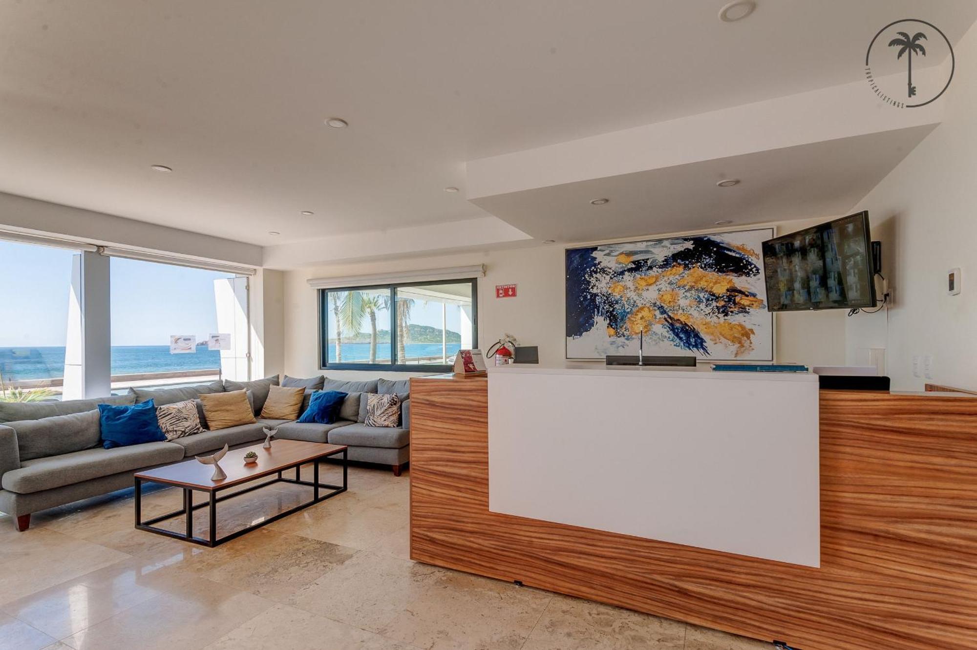 Condo Perico, Terraza con vista al mar de Mzt! Mazatlán Esterno foto