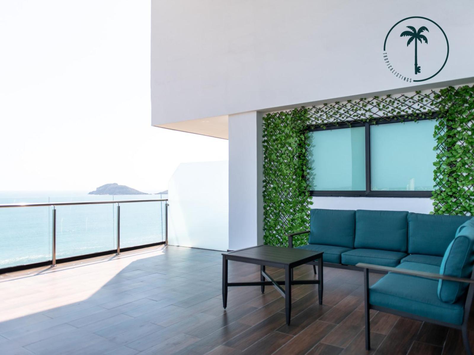 Condo Perico, Terraza con vista al mar de Mzt! Mazatlán Esterno foto