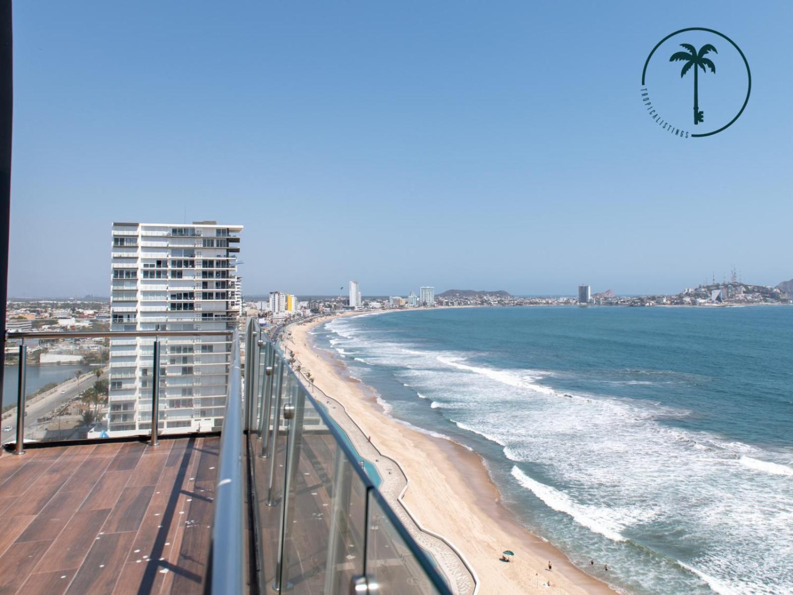 Condo Perico, Terraza con vista al mar de Mzt! Mazatlán Esterno foto