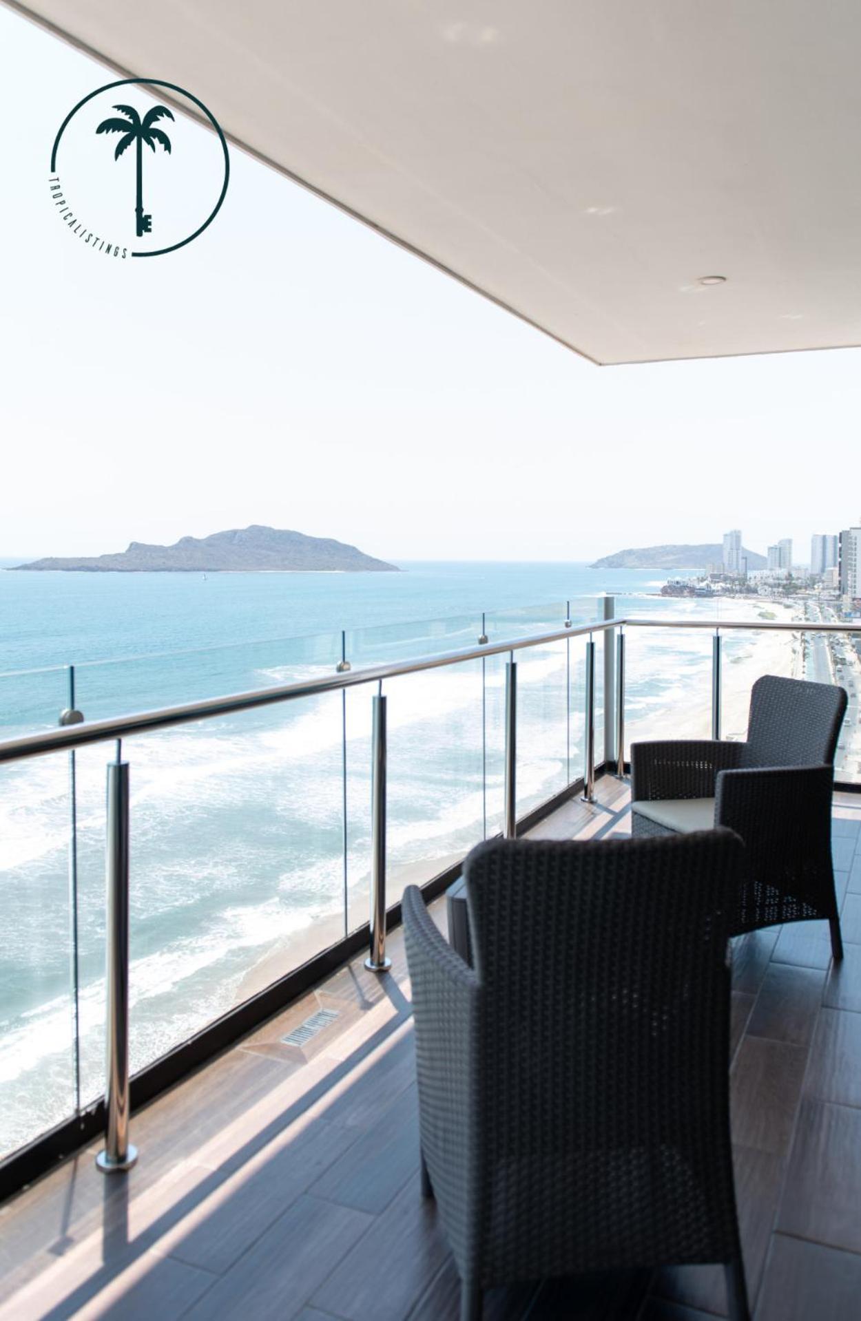 Condo Perico, Terraza con vista al mar de Mzt! Mazatlán Esterno foto