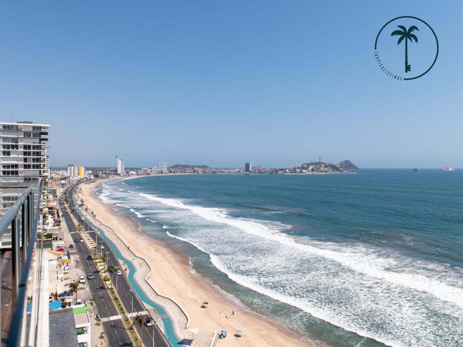 Condo Perico, Terraza con vista al mar de Mzt! Mazatlán Esterno foto