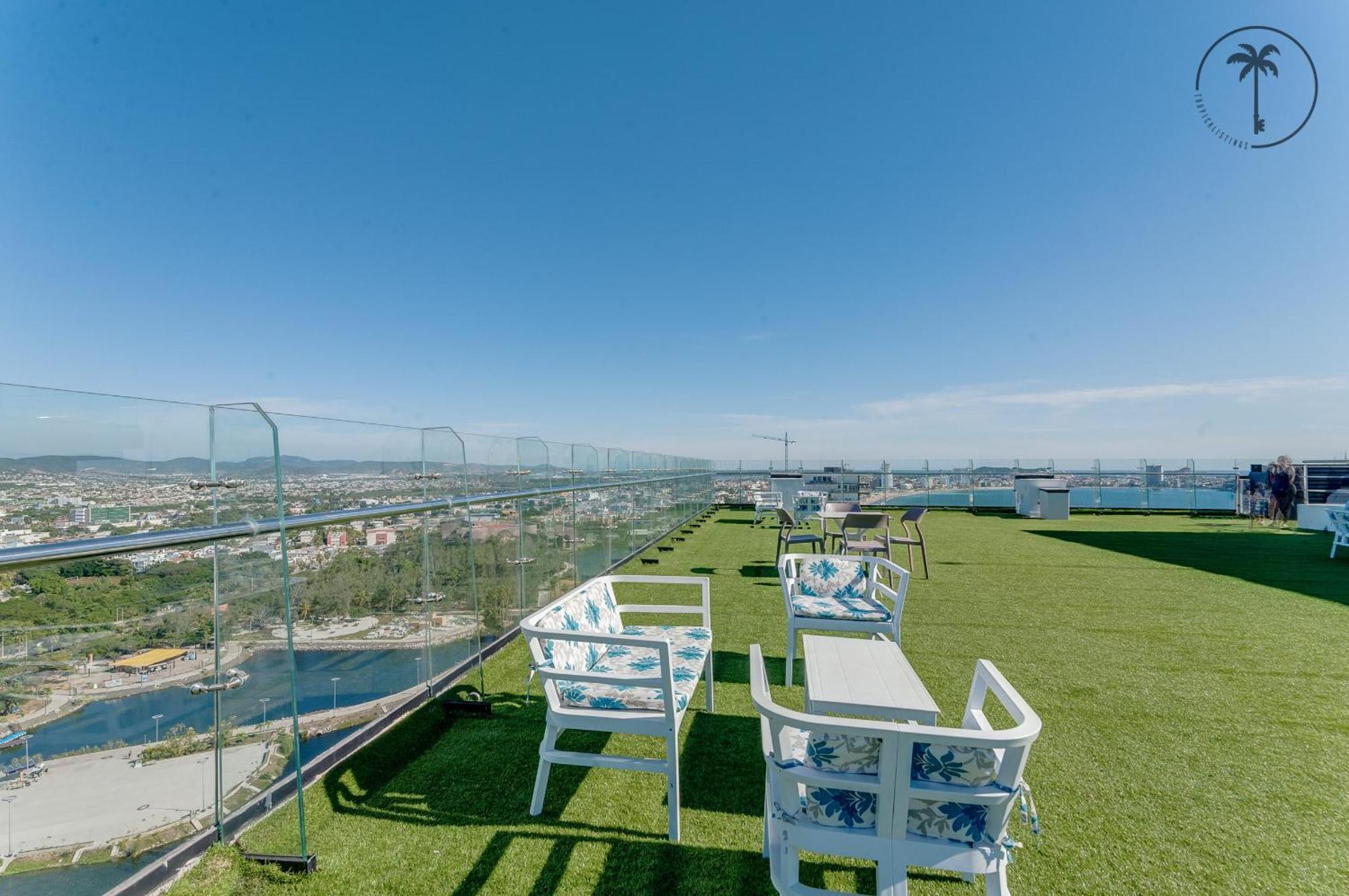 Condo Perico, Terraza con vista al mar de Mzt! Mazatlán Esterno foto